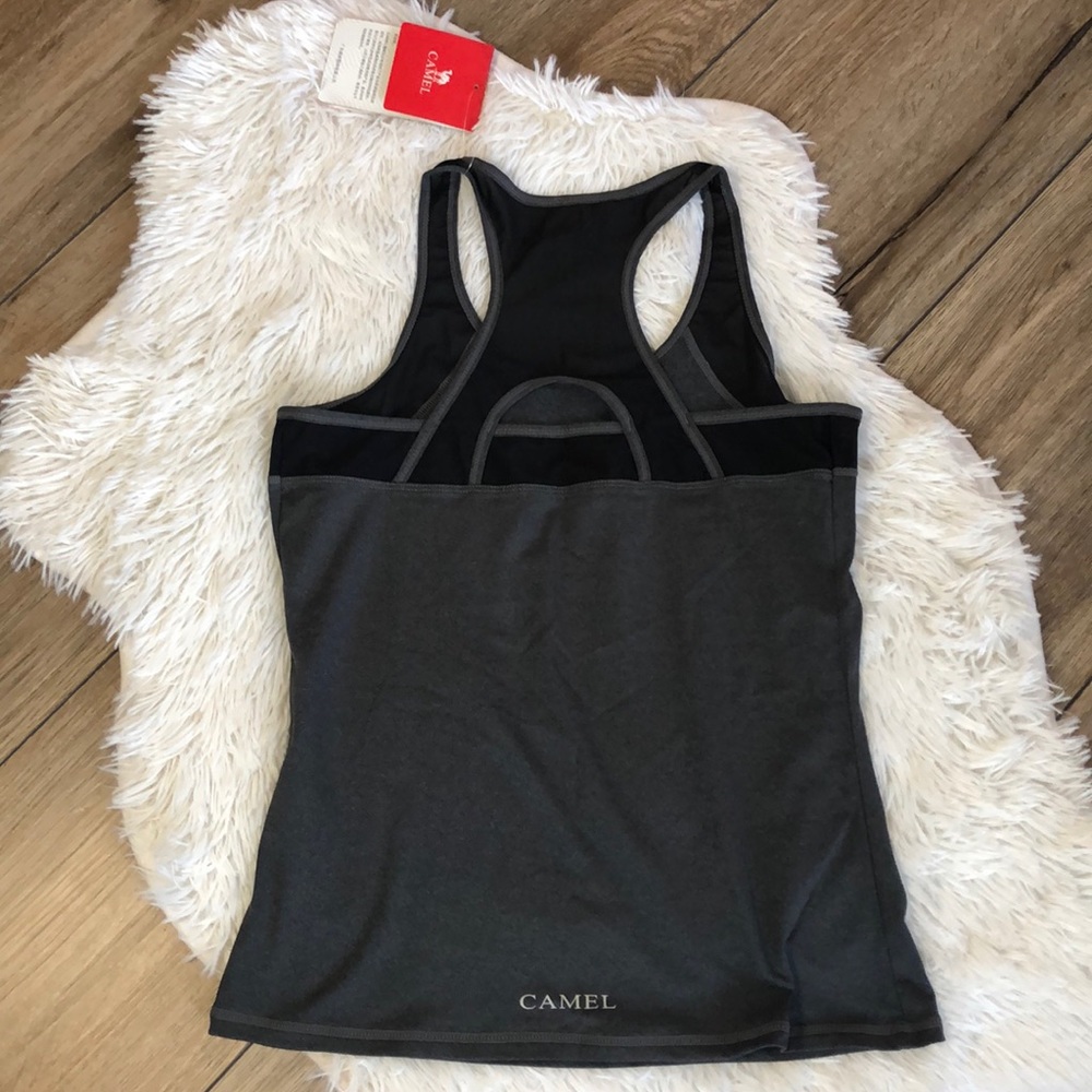NWT Camel Yoga Compression Racerback Top - Picture 3 of 9